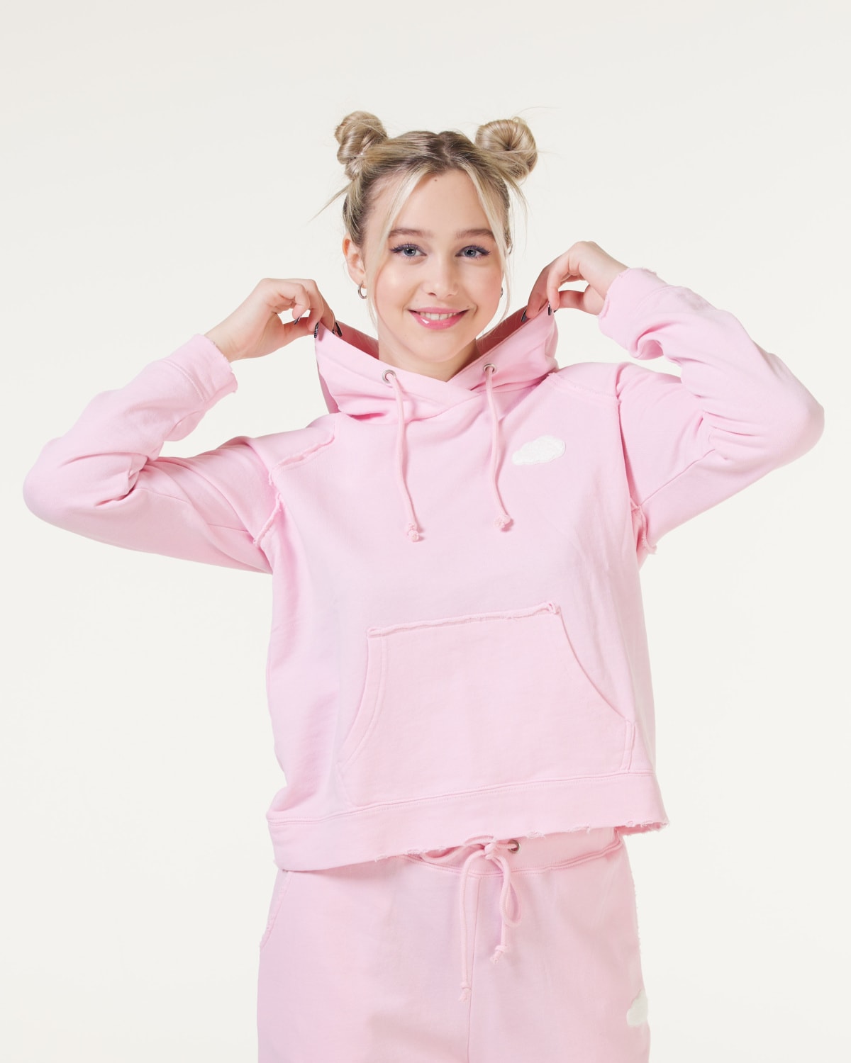 Bumpro SkyDye Trashed Hoodie Pink Pastel