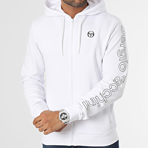 Sweat Zippé Capuche Vamar 40413 Blanc
