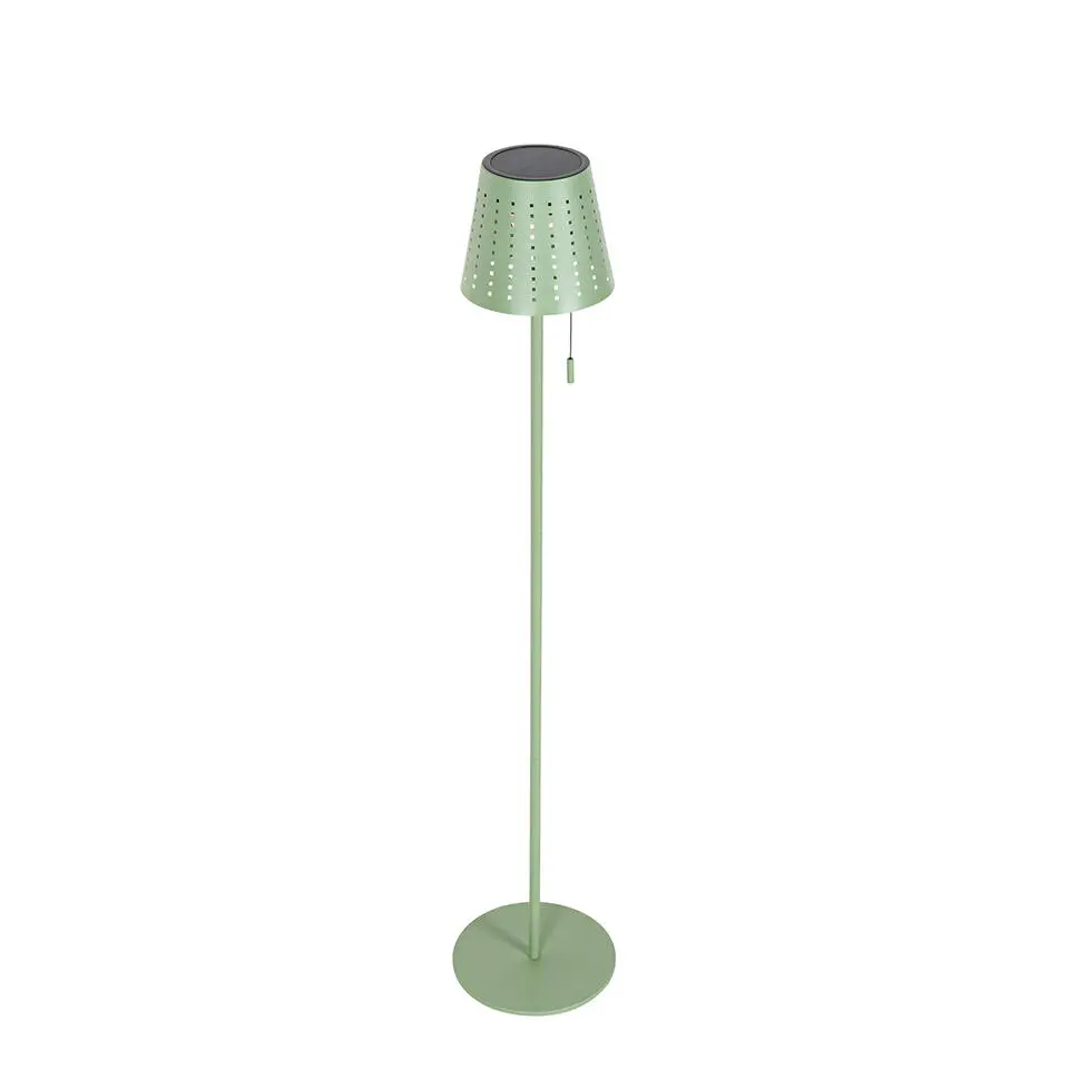 Qazqa staande buitenlampen ferre groen geïntegreerde led