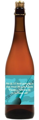 52 jaar Blond Bier 75 cl