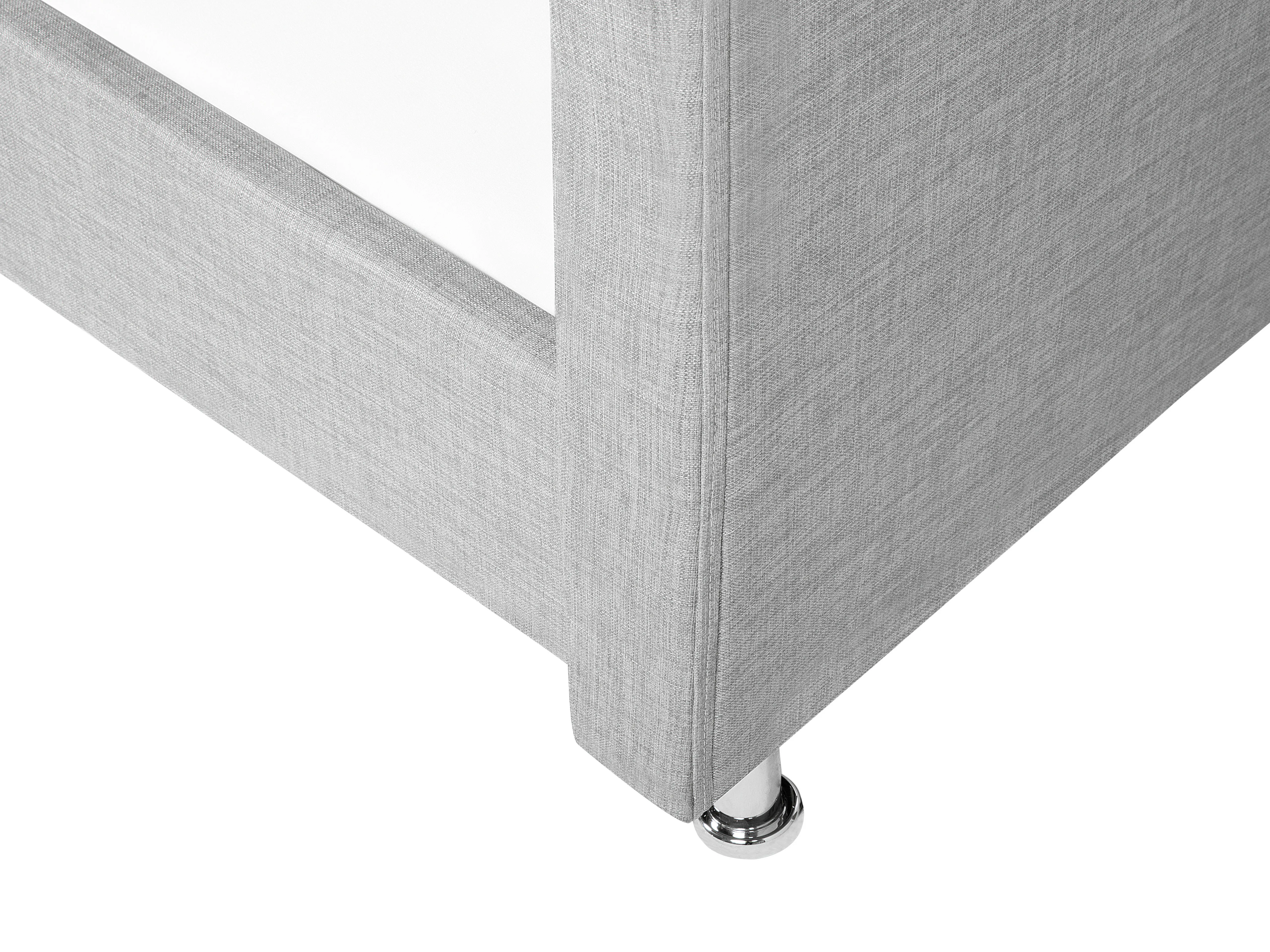 Bed Stof METZ 90 x 200 cm Lichtgrijs