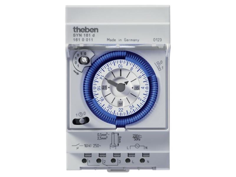 Theben-HTS Zeitschaltuhr SYN161d Mechanisch Analoge Zeitschaltuhr