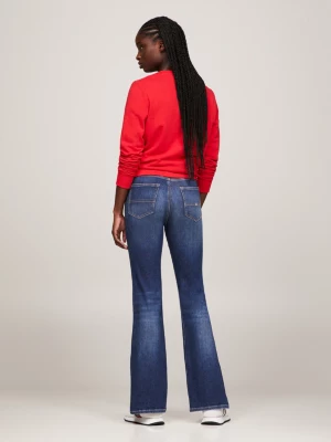 Calça jeans flare de cintura alta Sylvia