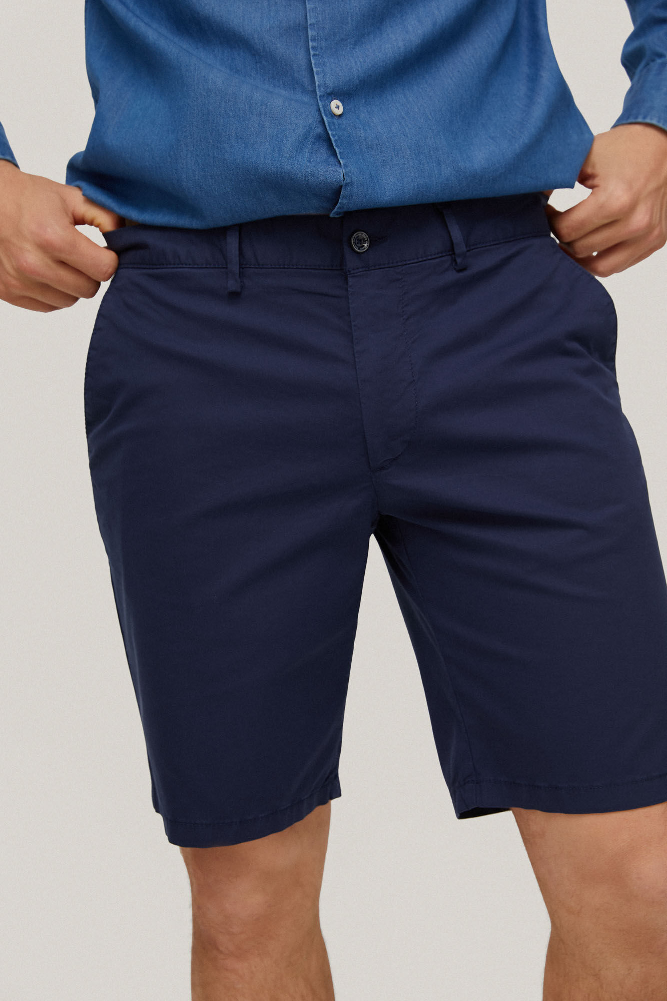 Bermuda Premium Flex Chino - Azul