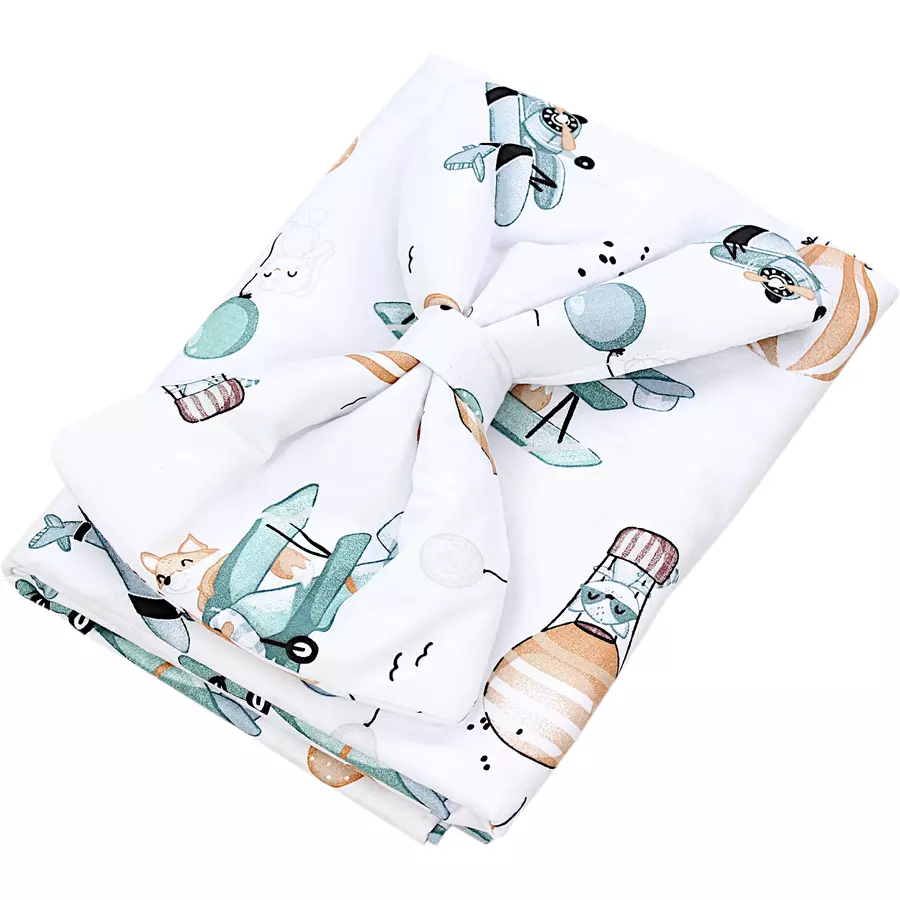 TupTam Babybett Himmel mit Schleifchen grünweiß