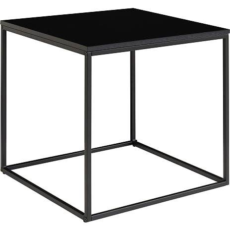 Vita hjørnebord - sort