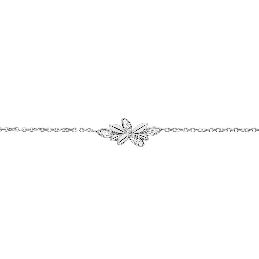 Bracelet Cesarine Argent Blanc Oxyde De Zirconium