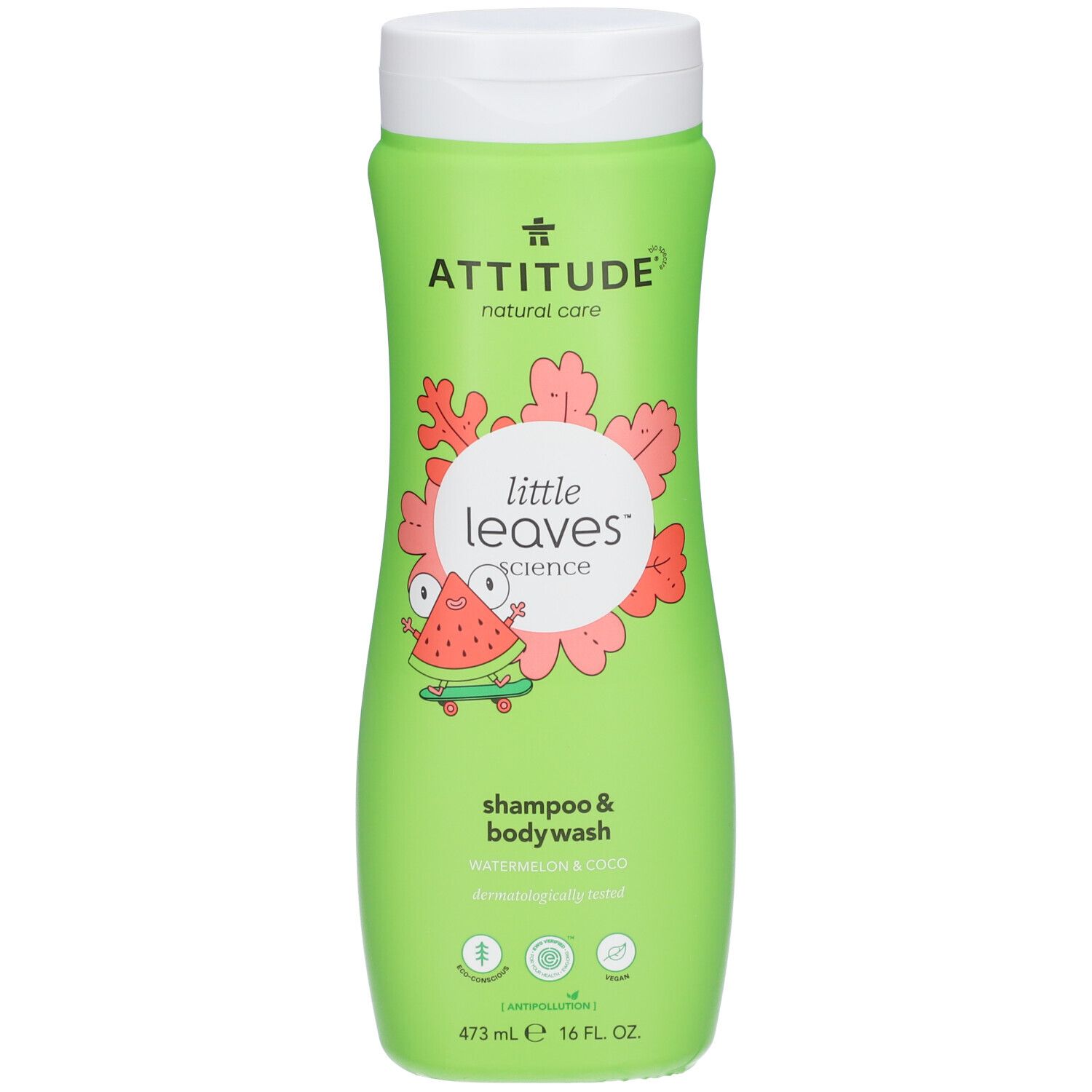 ATTITUDE® little leaves™ 2-in-1-Shampoo Wassermelone und Kokos