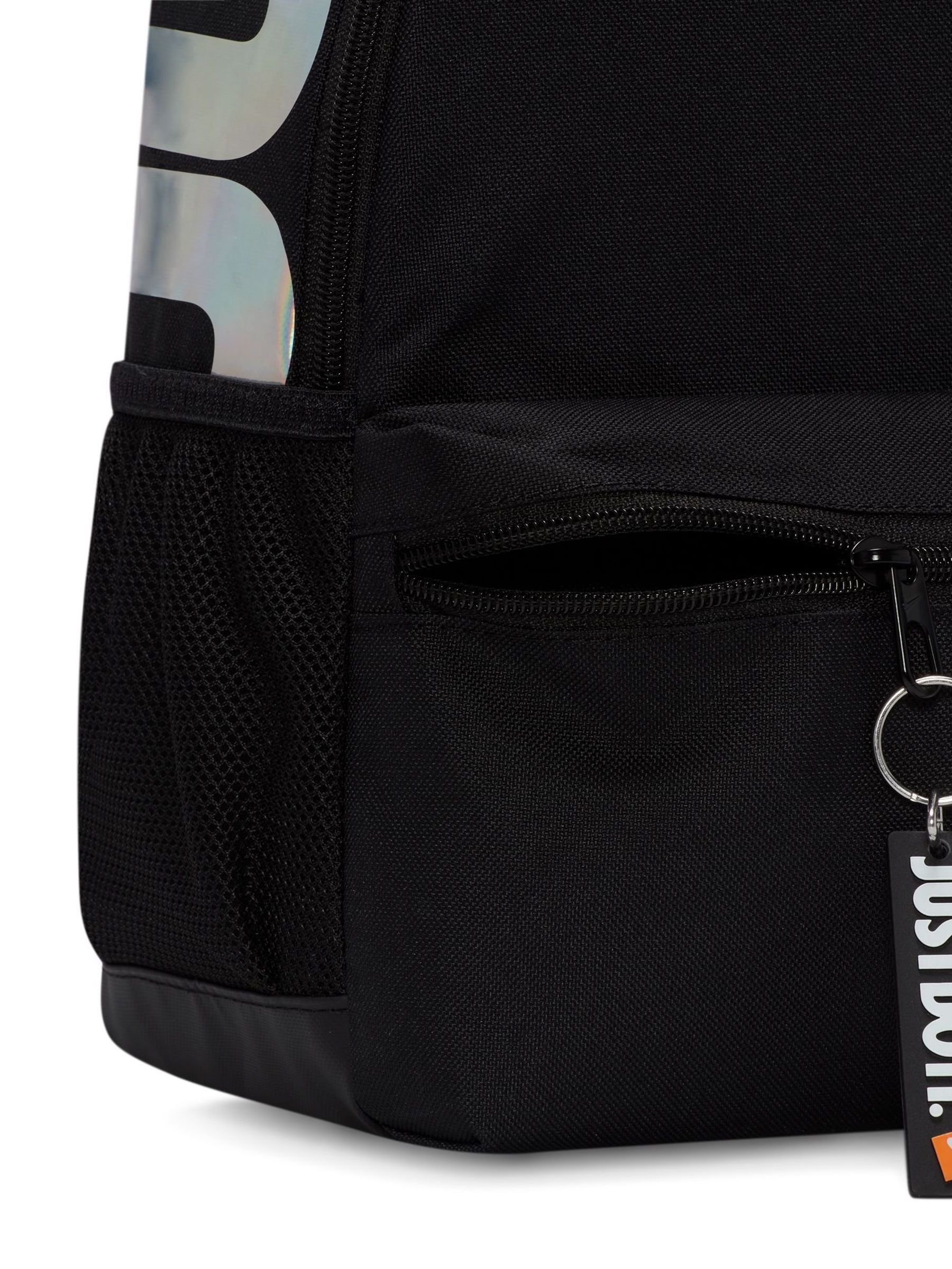 Zwart/chroom - Nike Brasilia JDI minirugzak voor kinderen