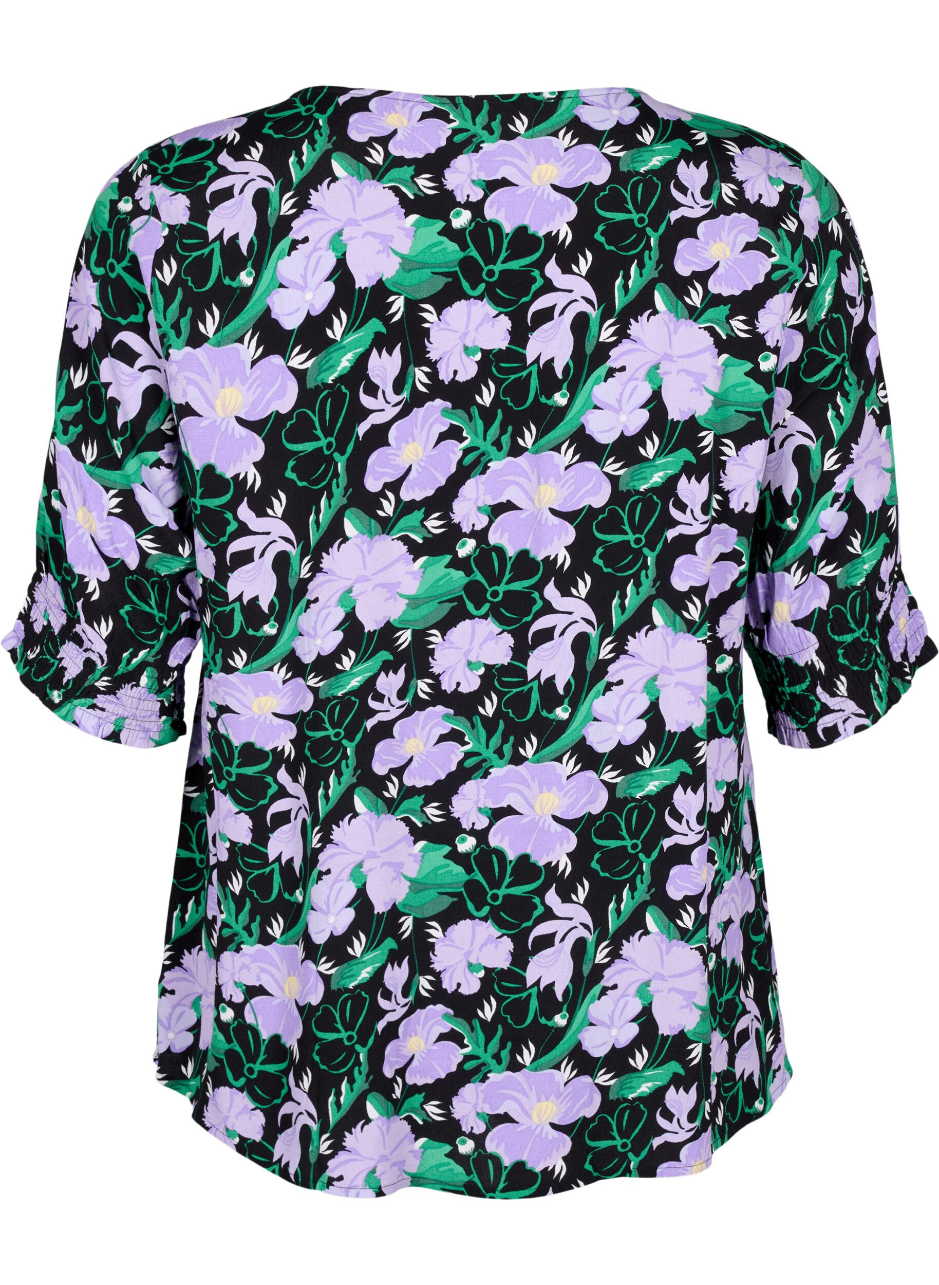 Viskosebluse med knapper
