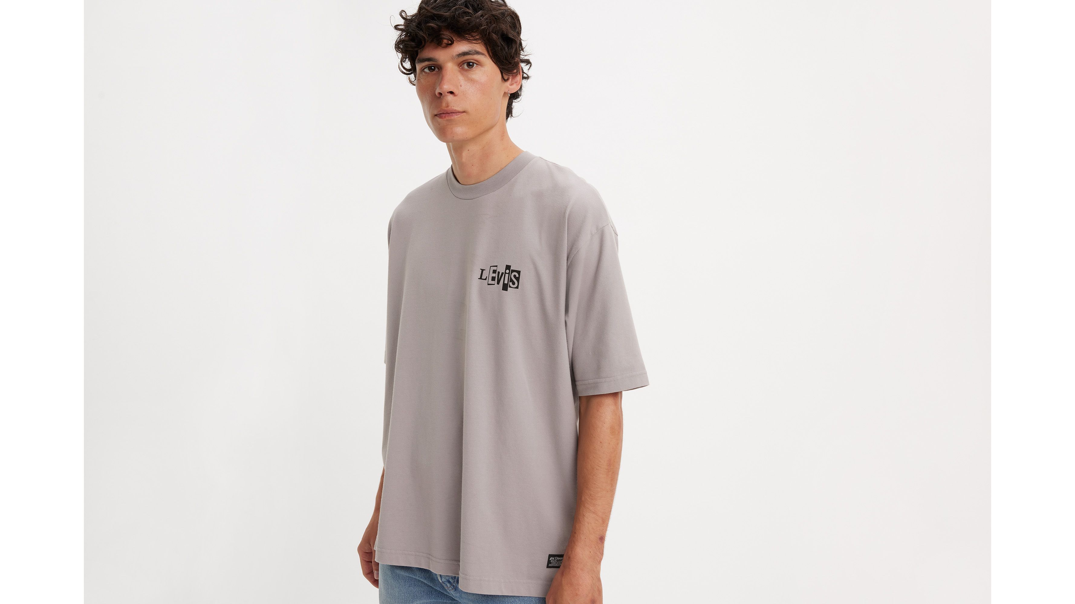 Levi's® Skateboarding t-shirt graphique Boxy - Silver Fox - Gris