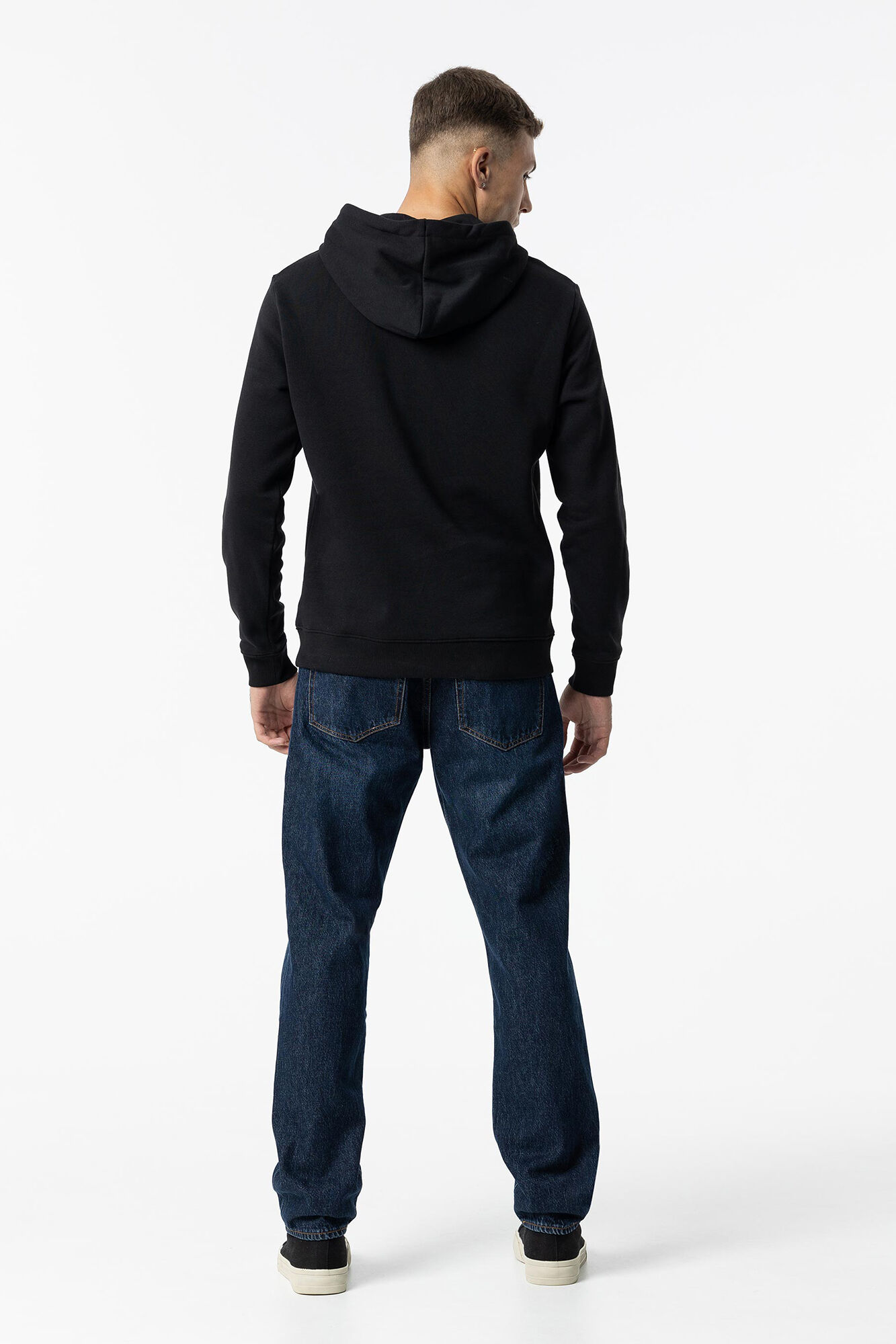 Calça jeans de corte reto