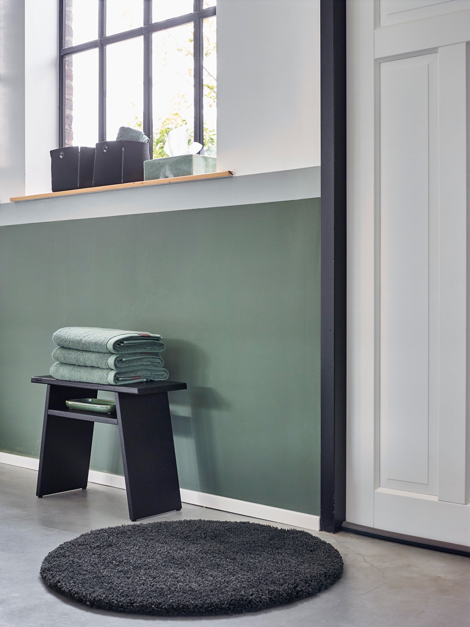 Handdoek Oslo Willow | 100 x 150 cm | Groen | Katoen