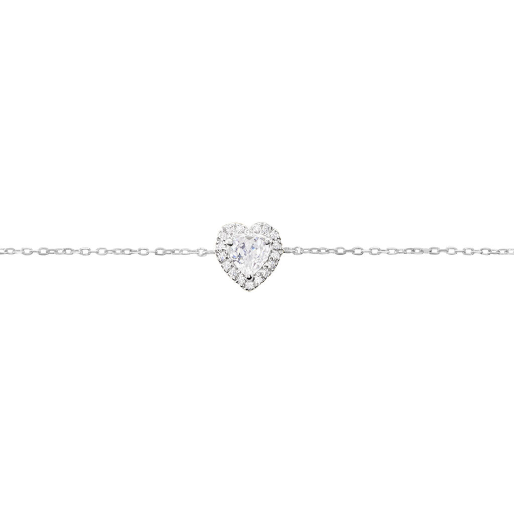 Bracelet Dari Or Blanc Oxyde De Zirconium