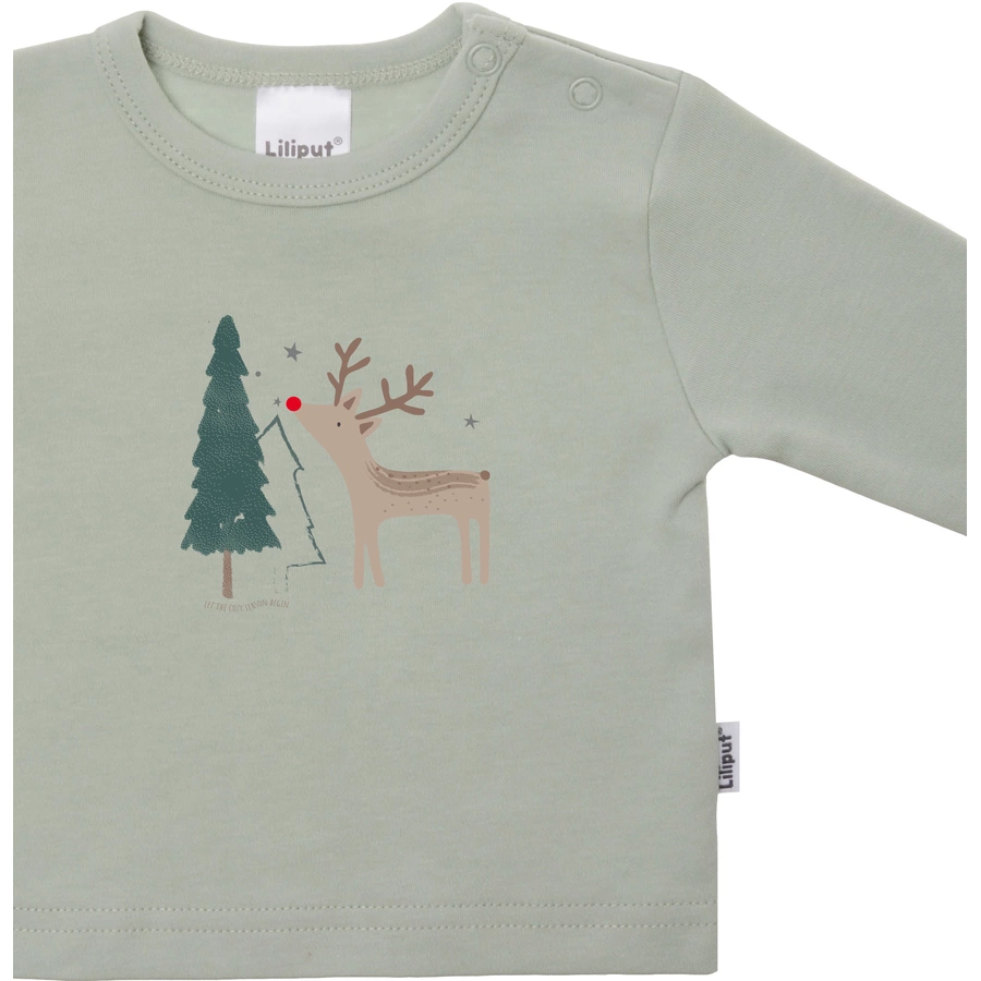 Liliput Langarmshirt Let the cozy season begin hellgrün