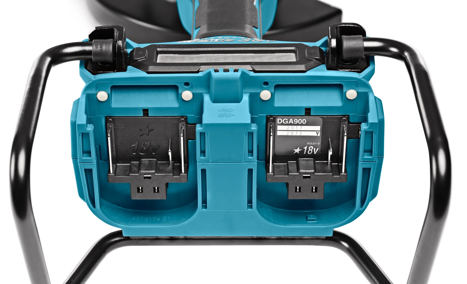 Makita DGA900ZKX2 36V (2x 18V) Li-Ion accu Haakse slijper body in koffer - 230mm - koolborstelloos