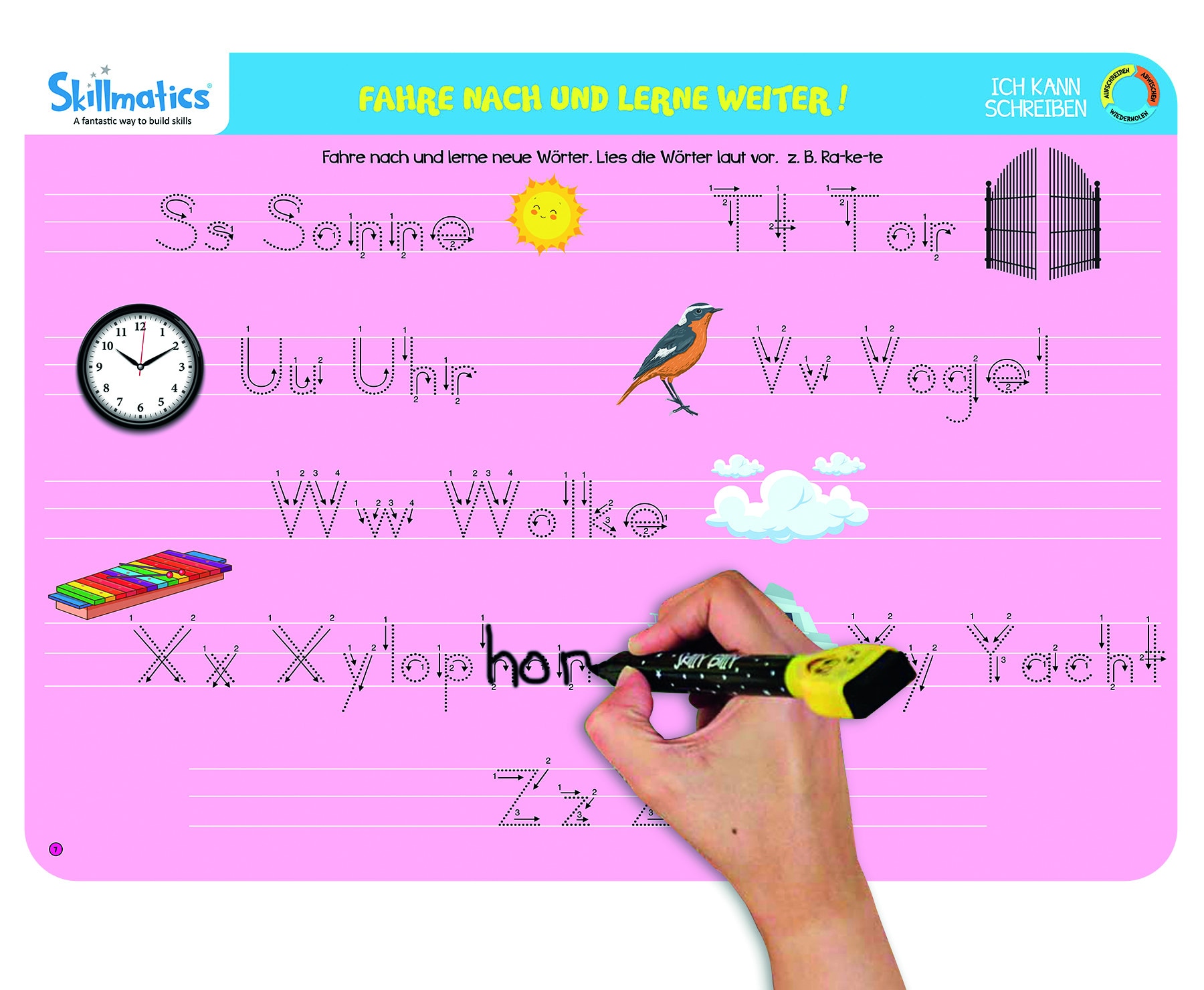 Skillmatics Write and Wipe Kit Ich kann schreiben