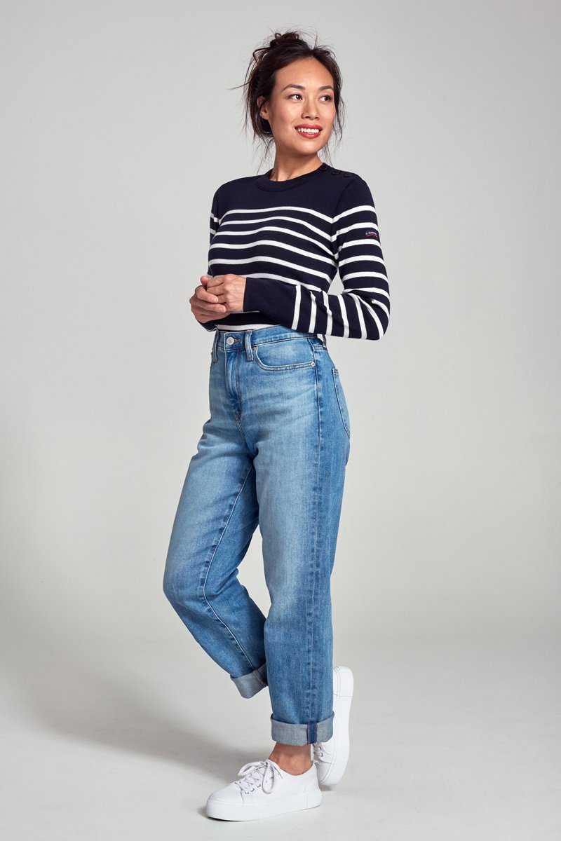 Pull marin rayé 