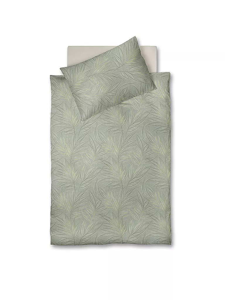 FLEURESSE Bettwäsche Dream Deluxe 70x90cm/140x200cm Evergreen hellgrün