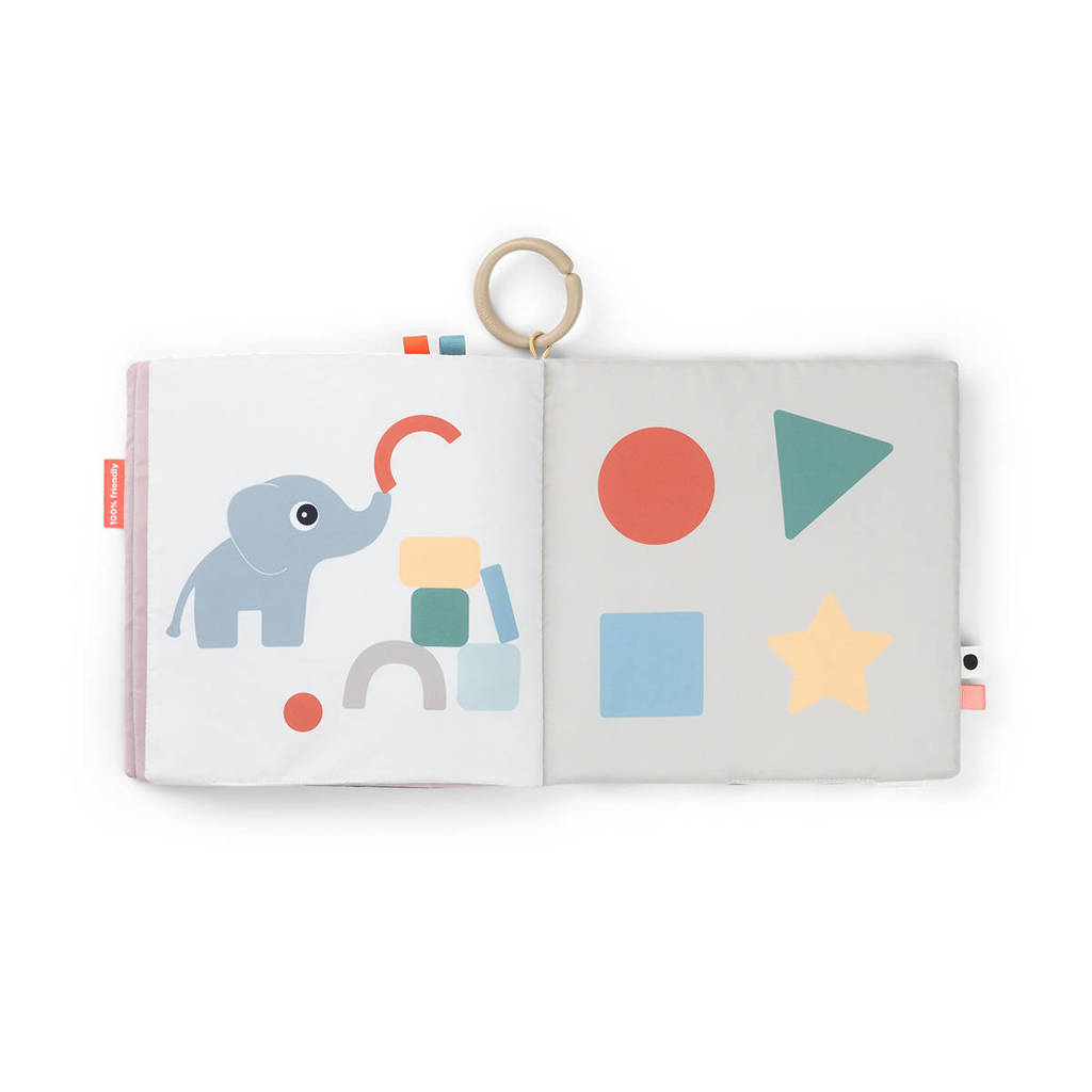 Tummy time soft book Deer friends Colour mix