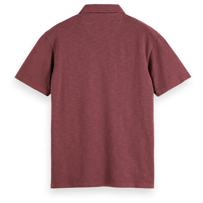 Scotch & Soda Garment Dyed Pique Polo Heren