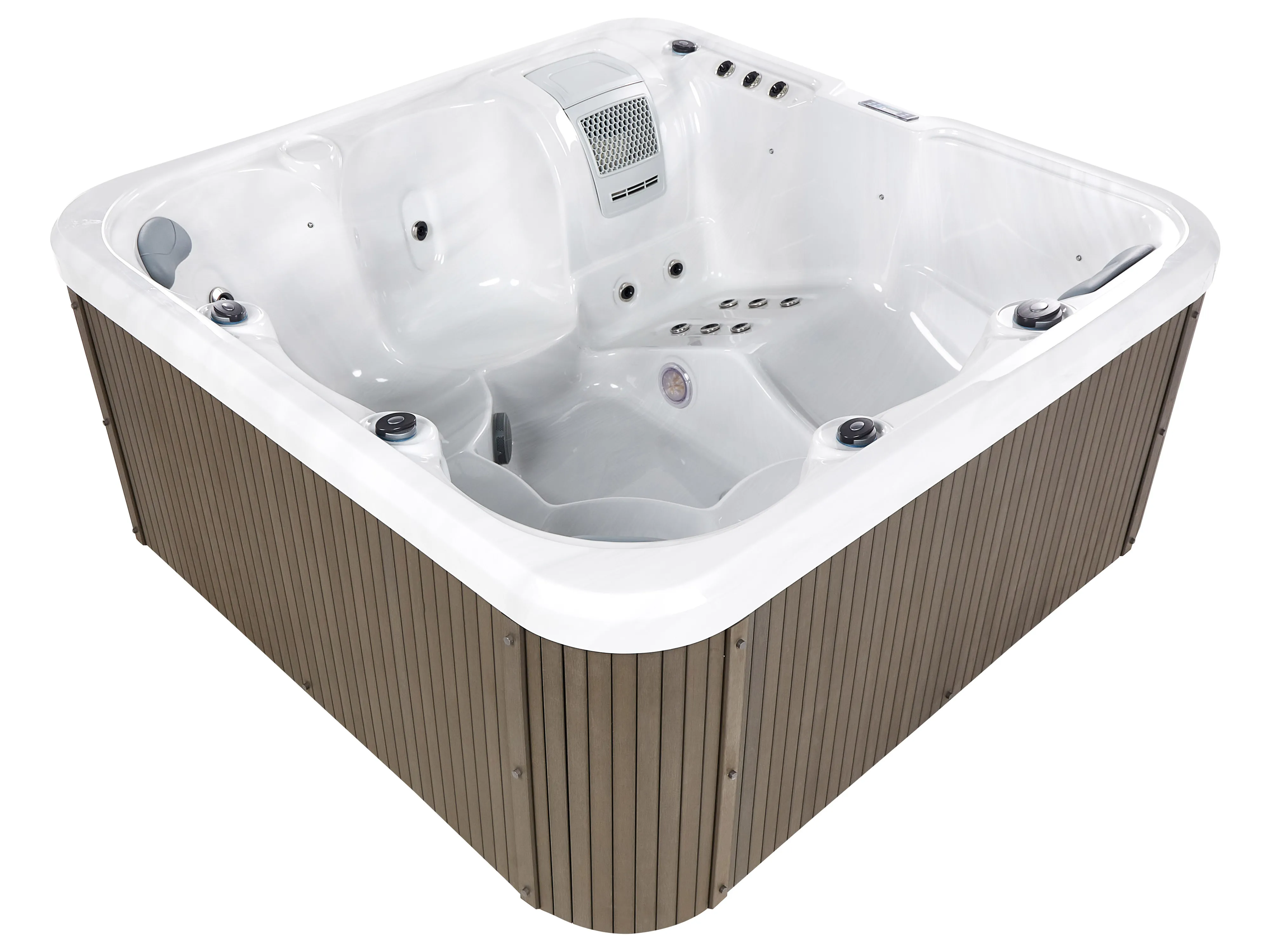 Buiten hottub met LED CALIMA Wit