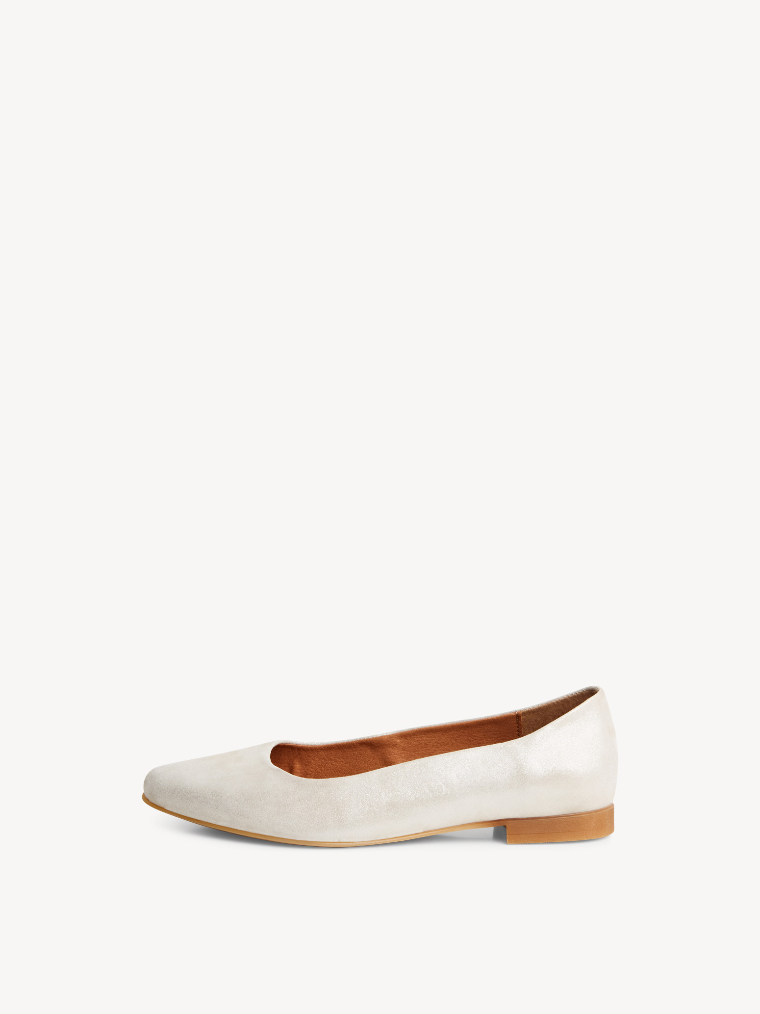 Leren Ballerina - beige