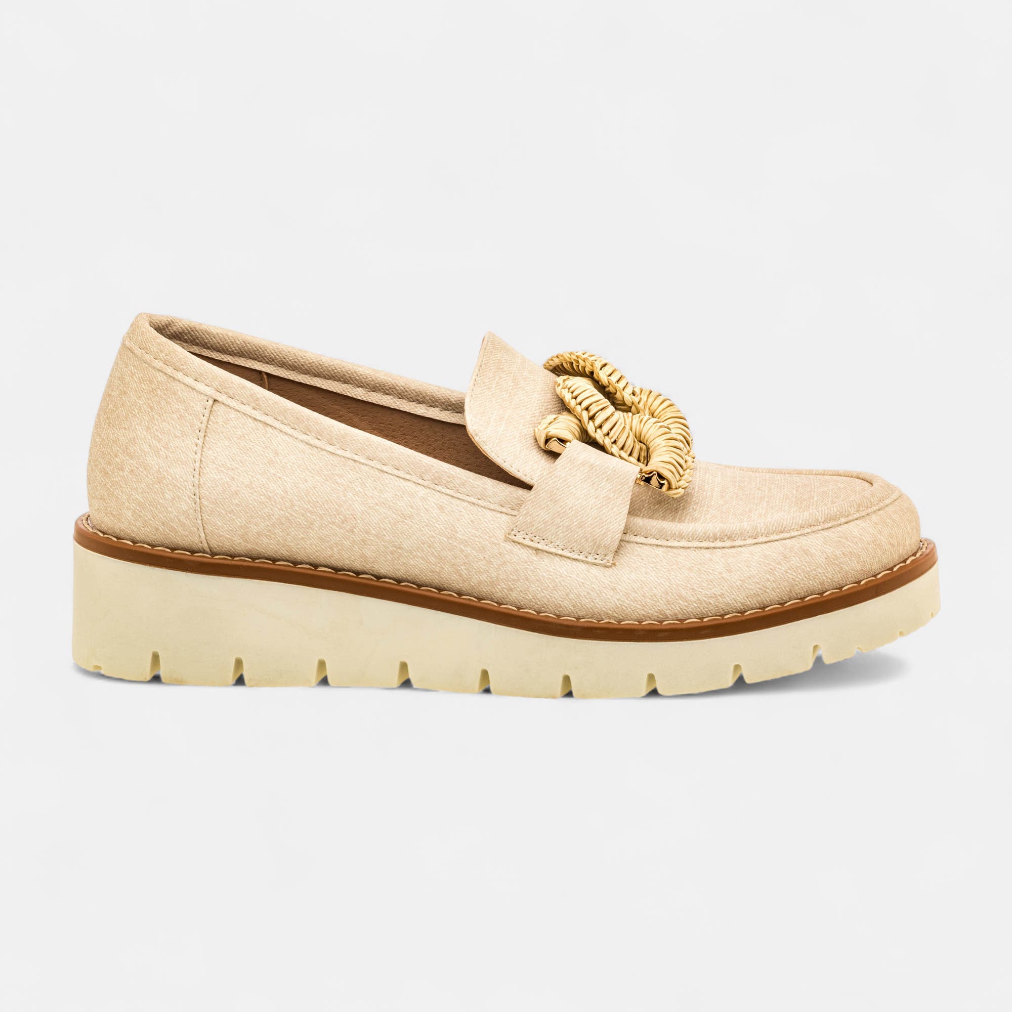 Mocassins Femme beige