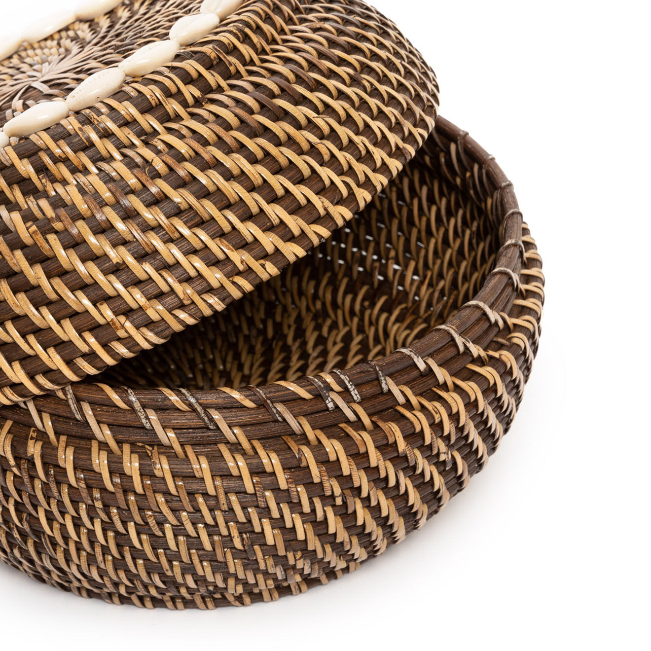 Bazar Bizar Panier Colonial Peek-a-Boo S marron - D.23xH.15 cm