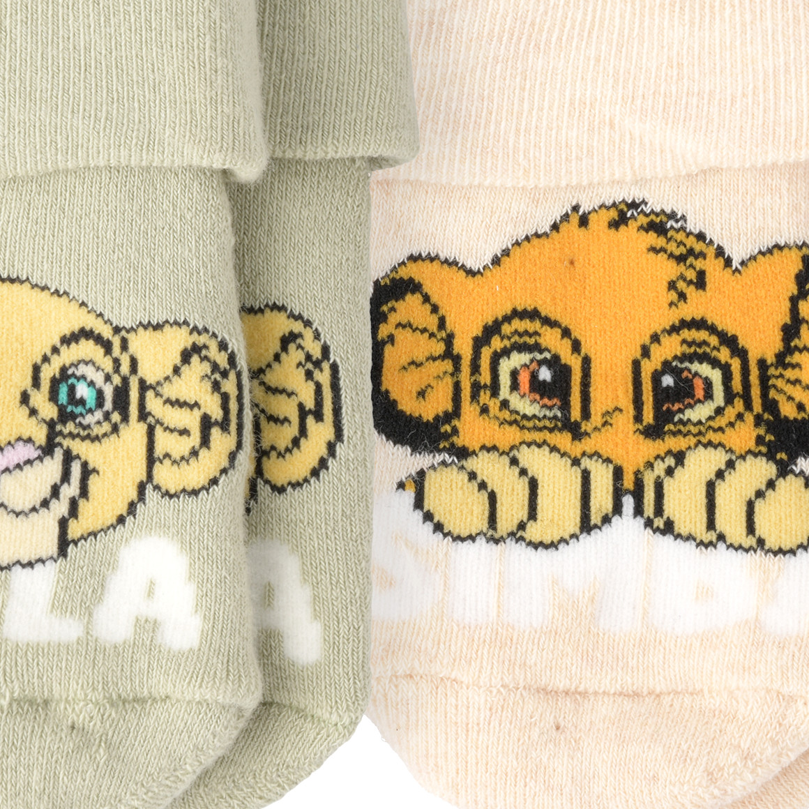 Topomini 2 Paar Der König der Löwen Socken im Set creme / grün