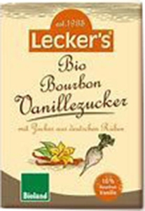 Lecker`s Bourbon Vanillezucker mit deutschem Rübenzucker 8g, 3 Stück