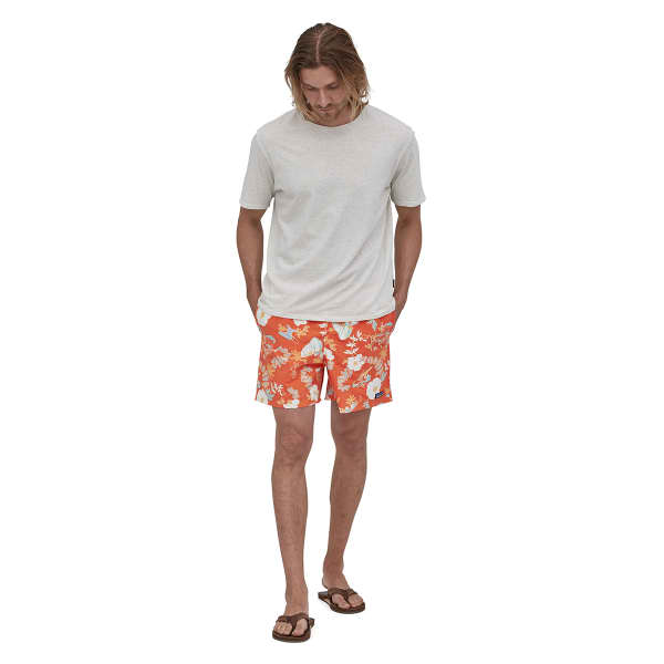 PATAGONIA M'S BAGGIES SHORTS 5 IN CLIMB HIKE SURF: TIGERLILY ORANGE