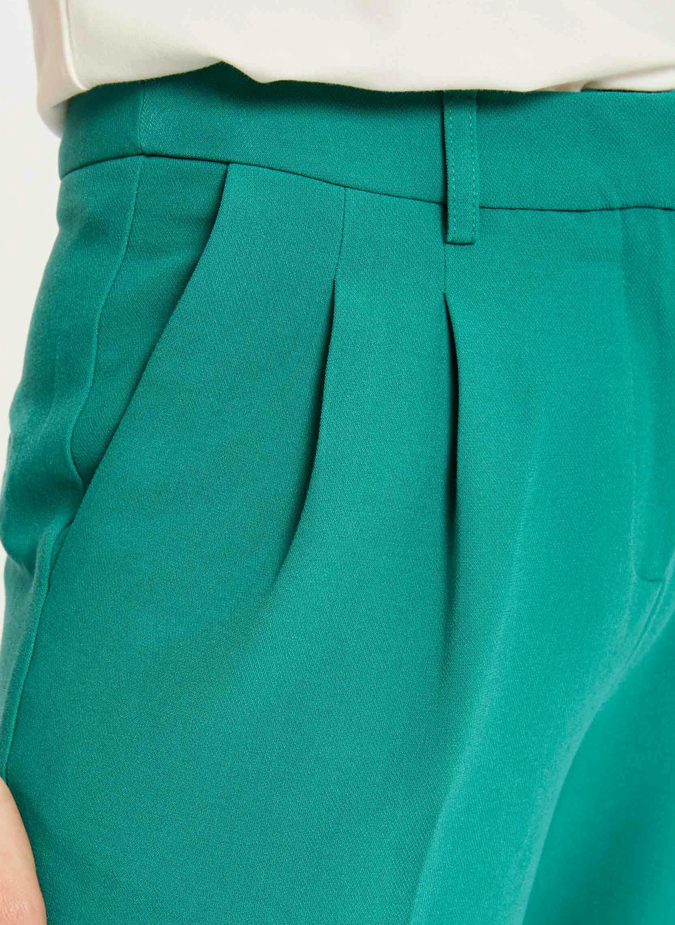 PIANO.F - Pantalon large| Vert