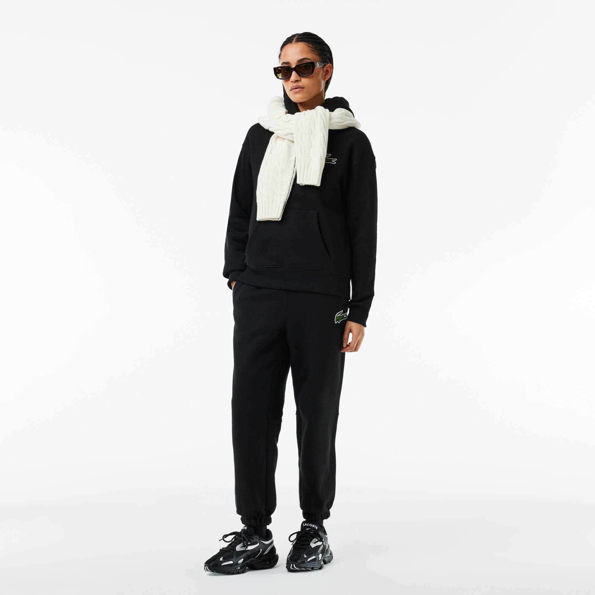Jogger-Hoodie im lockeren Schnitt Sweatshirts - Schwarz - Lacoste - Unisex