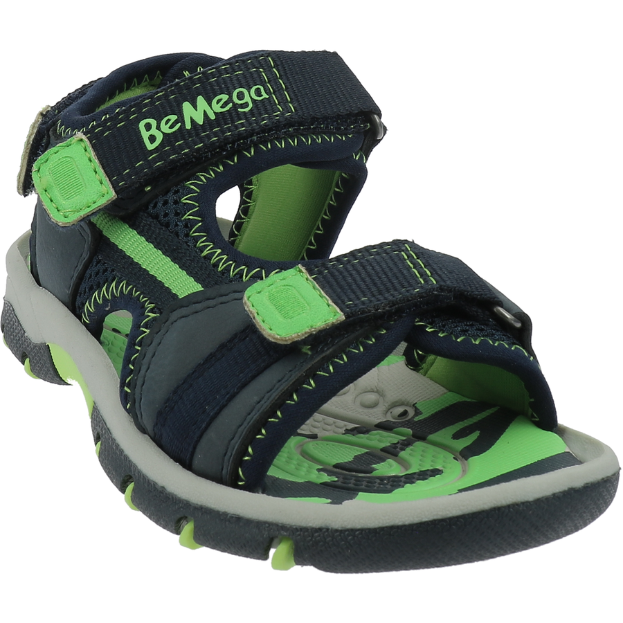 Be Mega Sandale navy-lime