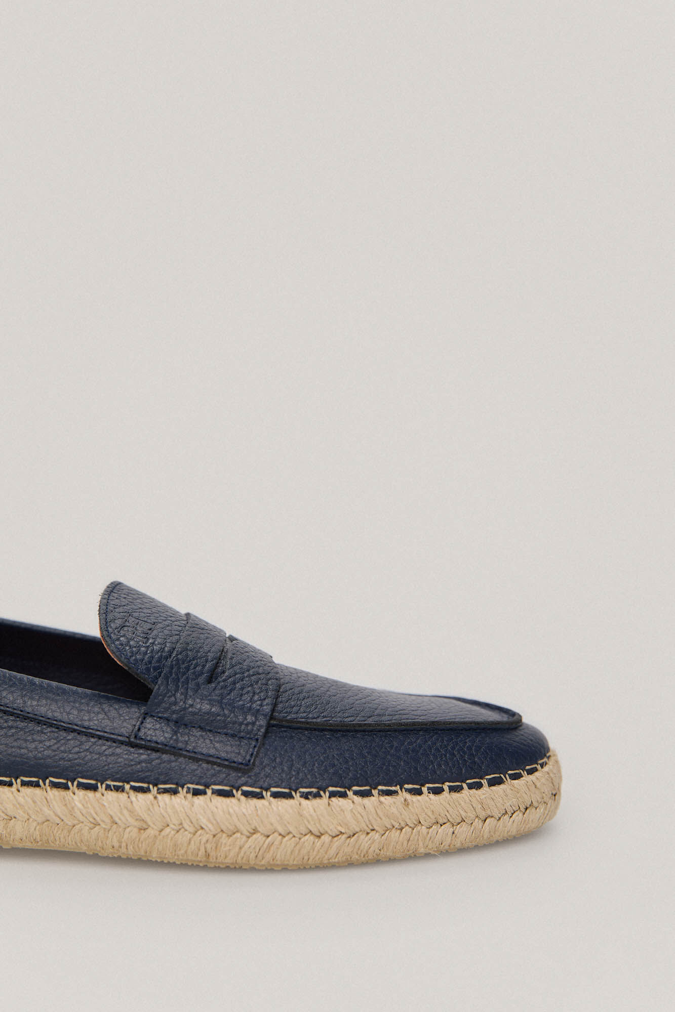 Mocassim de couro com máscara - Azul