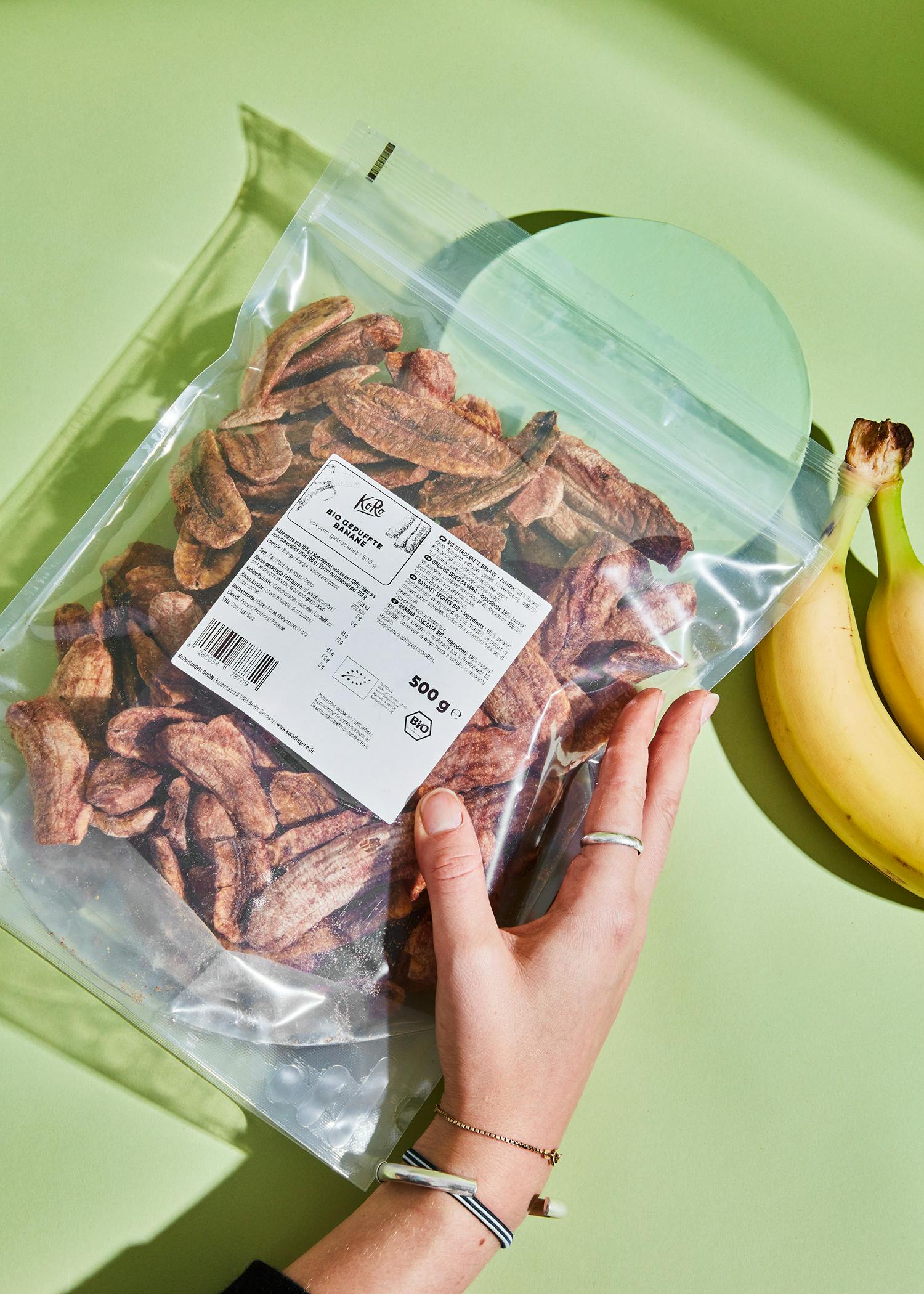 Gepuffte Bio Banane 500 g