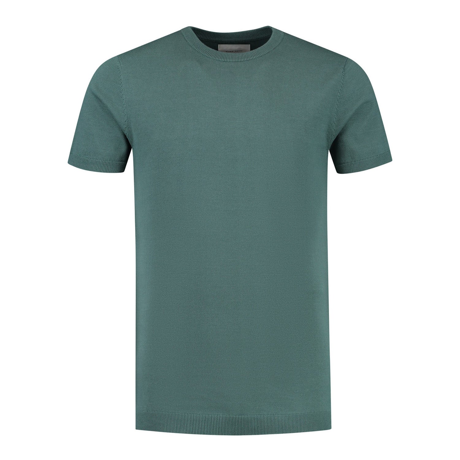 PURE PATH  Knitted Short Sleeve Shirt
