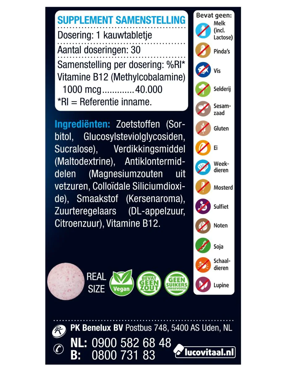 Vitamine B12 1000 mcg tabletten