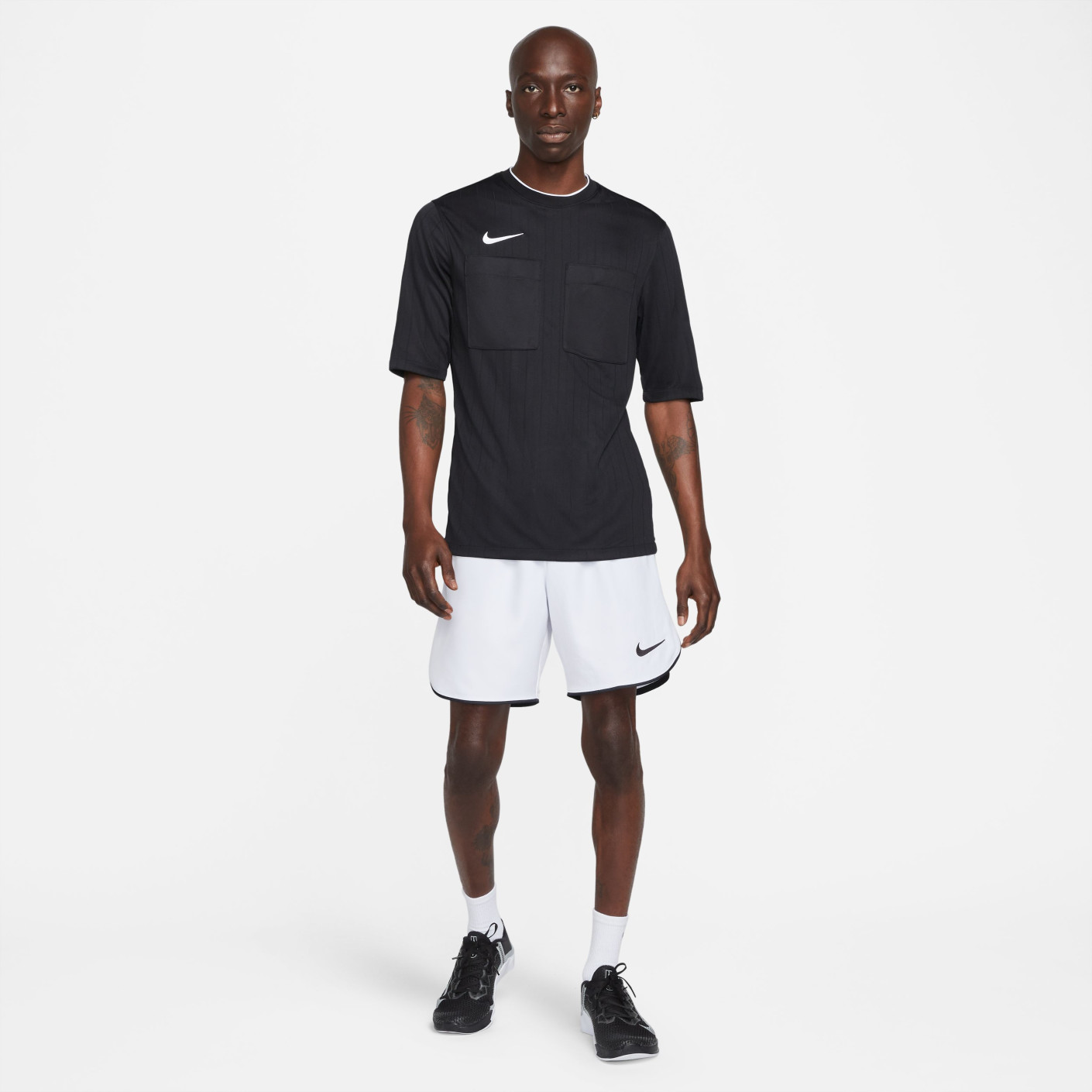Nike Scheidsrechtersshirt Korte Mouwen Zwart