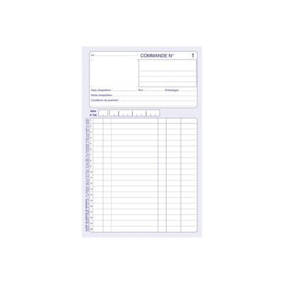 ELVE - Manifold Carnet de commandes - 50 dupli - 21 x 14 cm