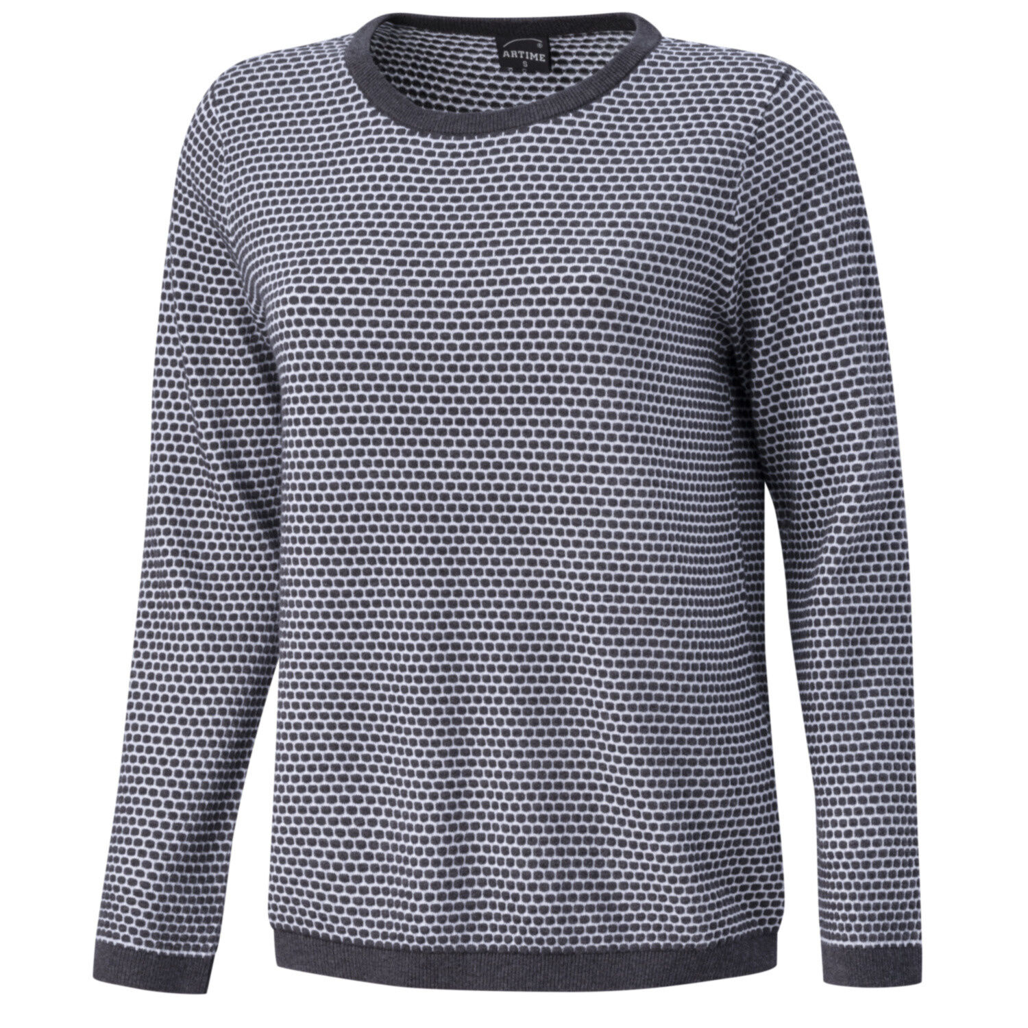 Two Tone Pullover für Damen mit Struktur