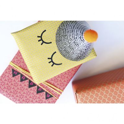 Clairefontaine - Papier cadeau kraft - 70 cm x 2 m - 70 g/m² - motif néon