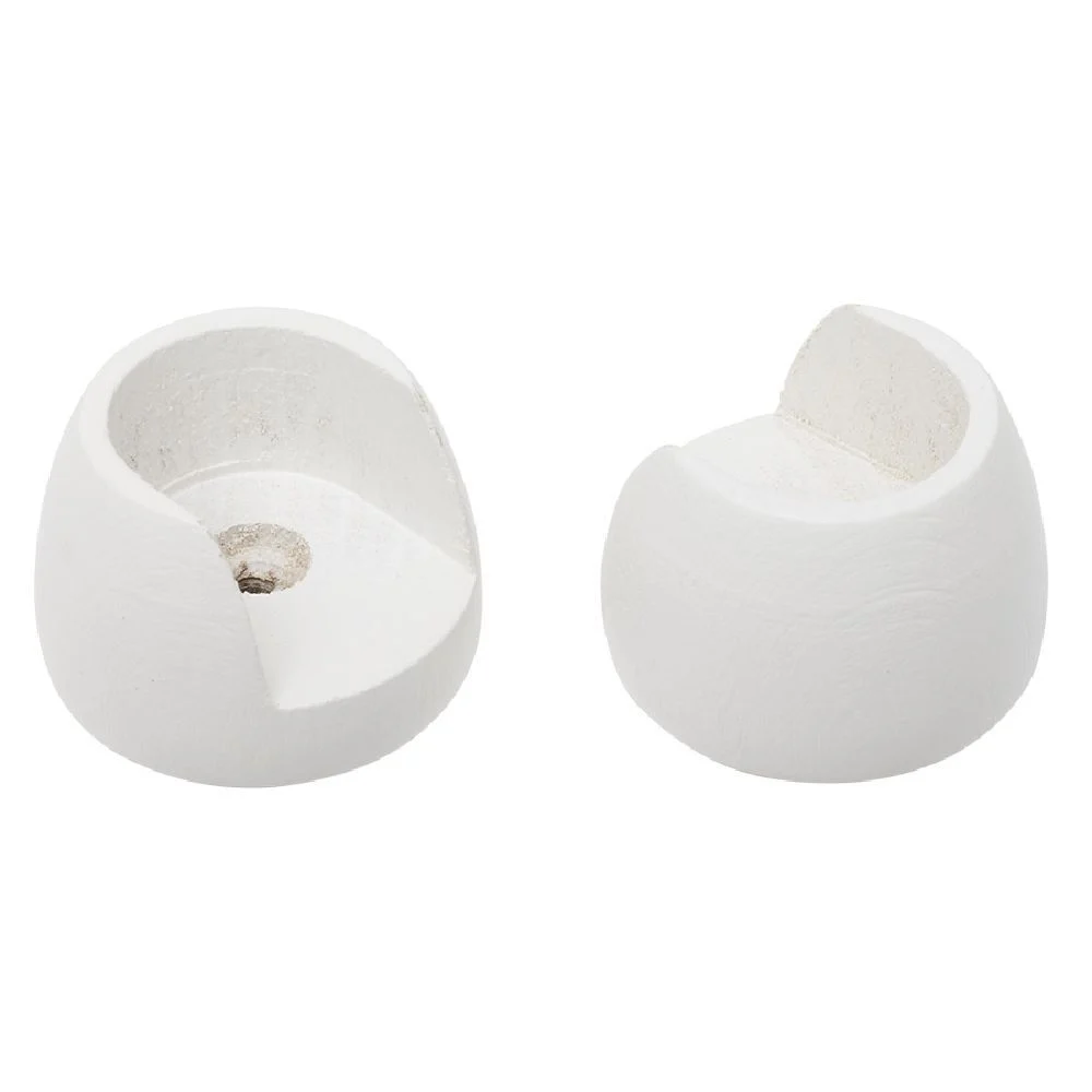 Support pour tringle naissance en bois certifié FSC® Blanc Ø20 mm x2