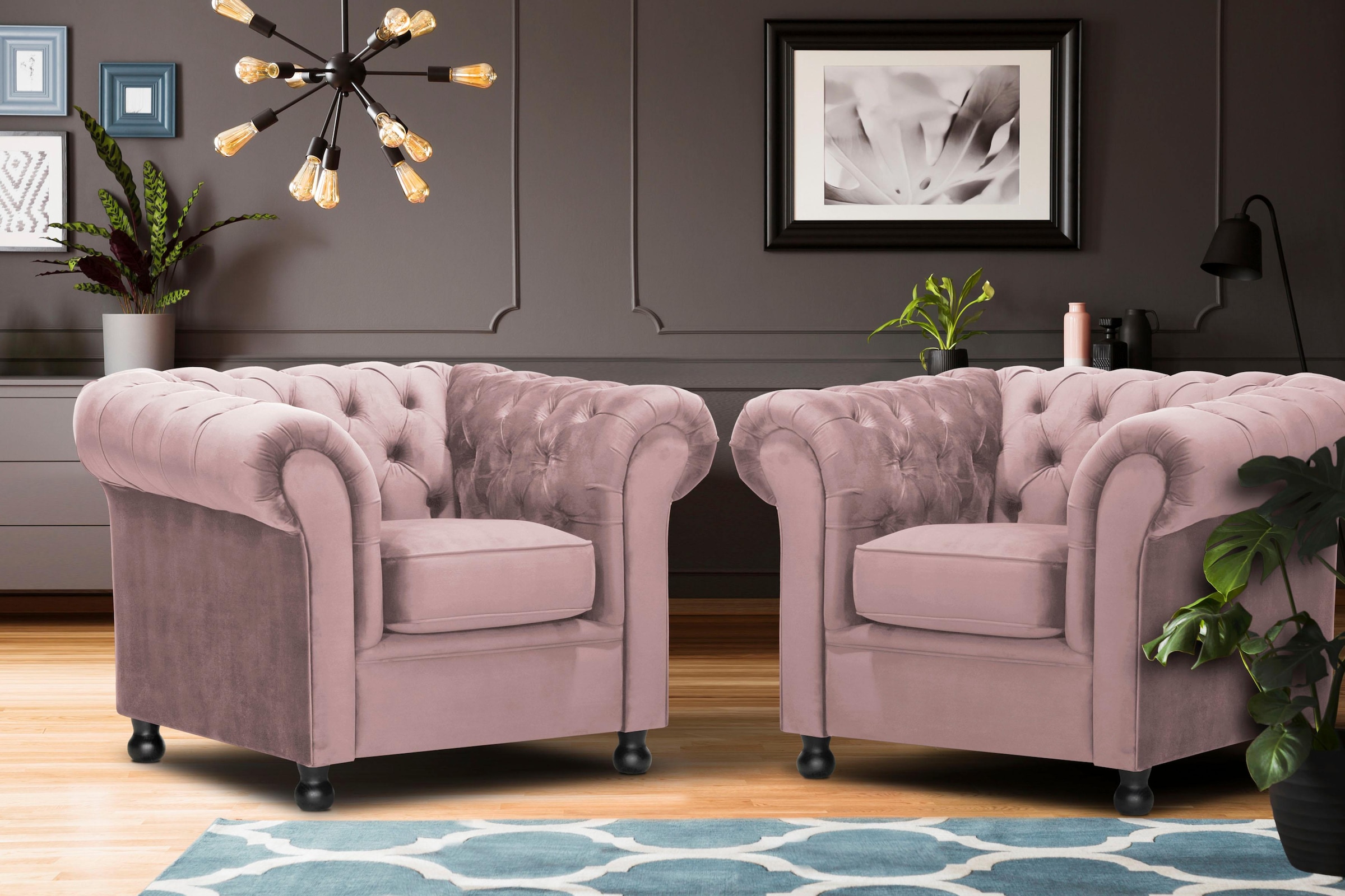 Home affaire Sessel »Chesterfield Home« mit edler Knopfheftung und typischen Armlehnen