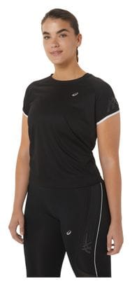 Maillot manches courtes Asics Run Icon Noir Femme
