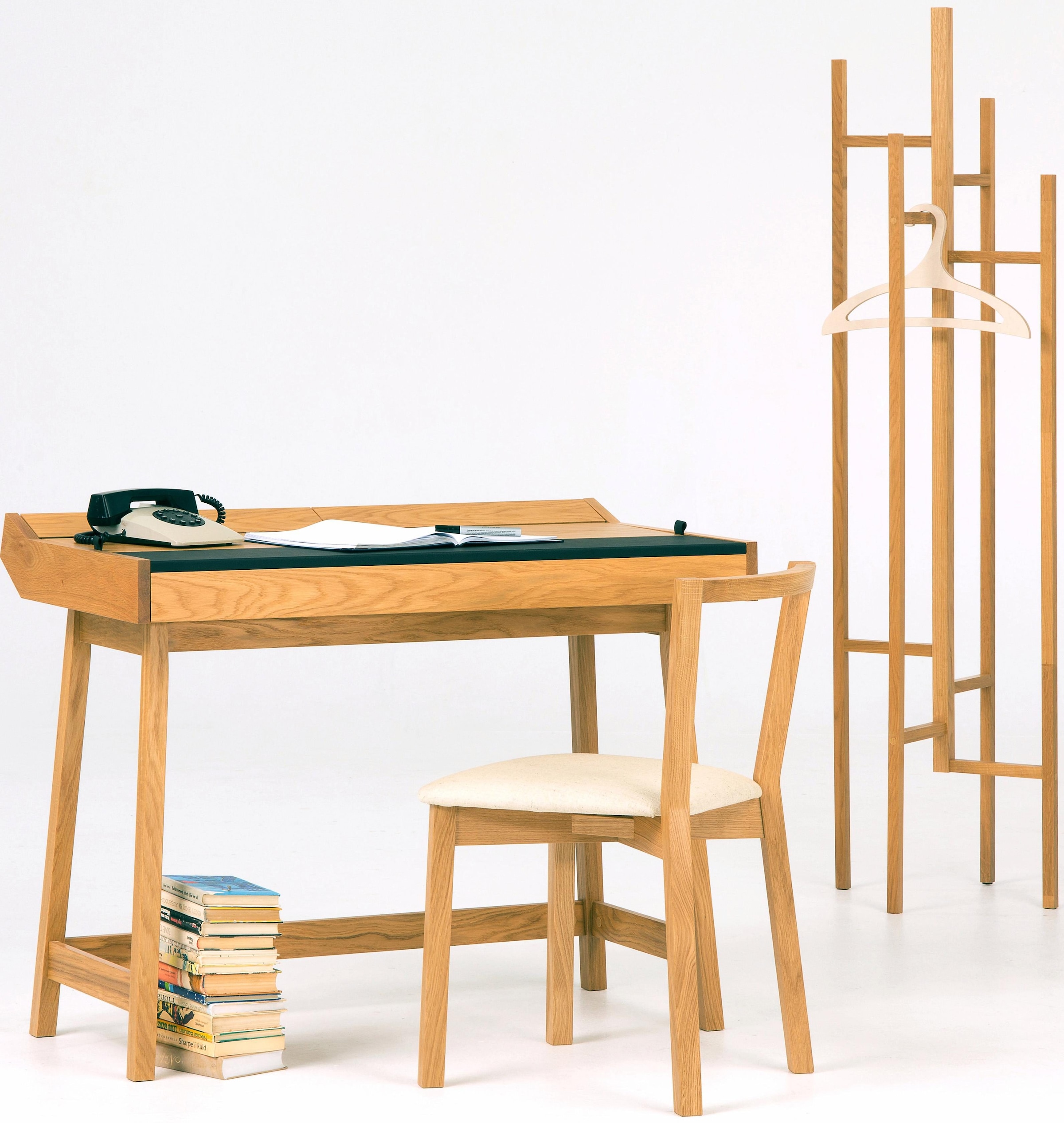 Woodman Schreibtisch »Brompton« im skandinavian Design, Gestell aus massiver Eiche, FSC®-zertifiziert
