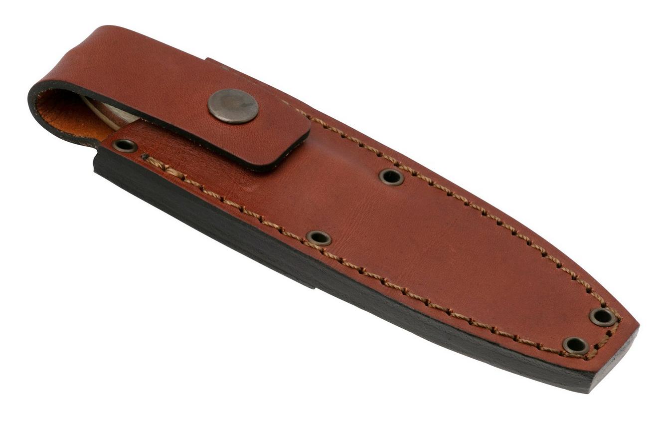 Nordic Knife Design Lizard 75 2038 Scandi, Ecru Canvas Micarta, vaststaand mes