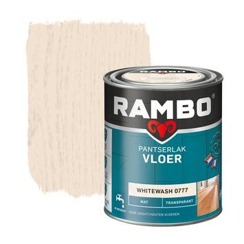 Rambo Pantserlak vloer mat transparant whitewash 750 ml
