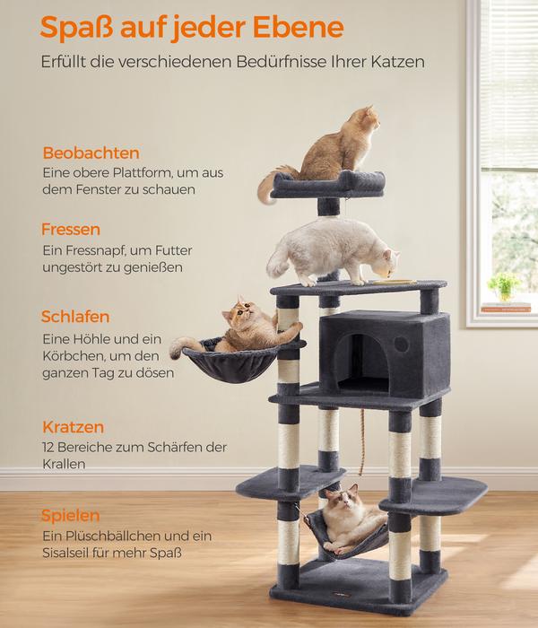 Feandrea Kratzbaum mit Fressnapf, ca.